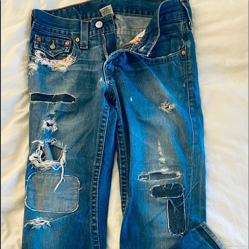 True Religion destroyed men’s jeans 32/33